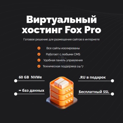 Мощный хостинг Fox Pro быстрый и недорогой - купить в Молодежном